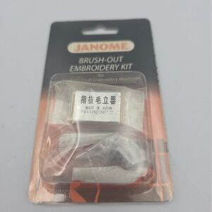 NEW Janome 200383006 Brush-Out Embroidery Kit Memory Craft Embroidery Machines